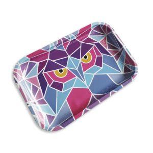 BANDEJA GRANDE BUHO PSICODÉLICA 29X19